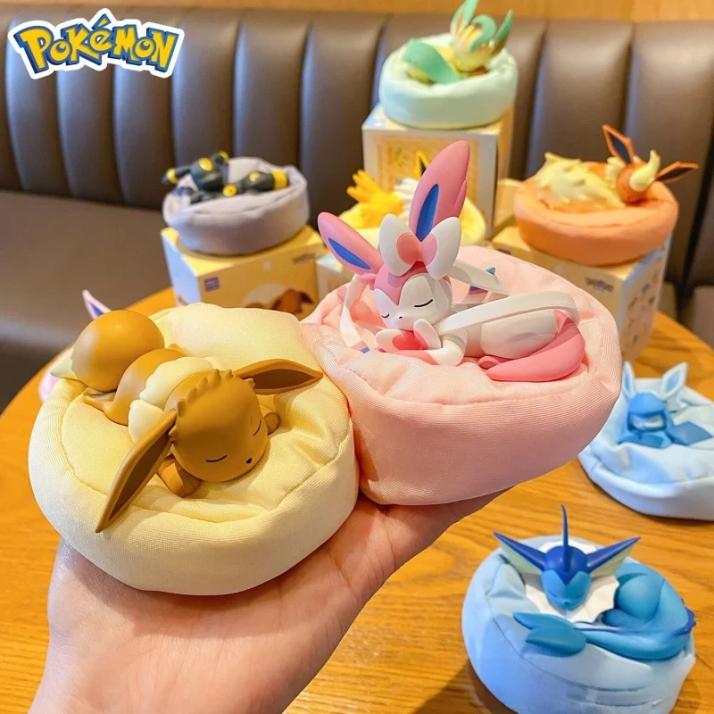 em-estoque-nova-serie-de-blind-box-pokemon-eevee-em-posicao-de-dormir-sylveon-umbreon-flareon-jolteon-decoracao-de-mesa-anime-modelo-de-brinquedo