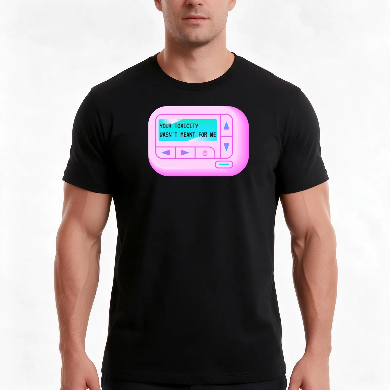 Your Toxicity Wasn't Meant For Me T-Shirt, Summer Casual Cotton Tee, Oversized Streetwear Tops, Vintage Graphic Print