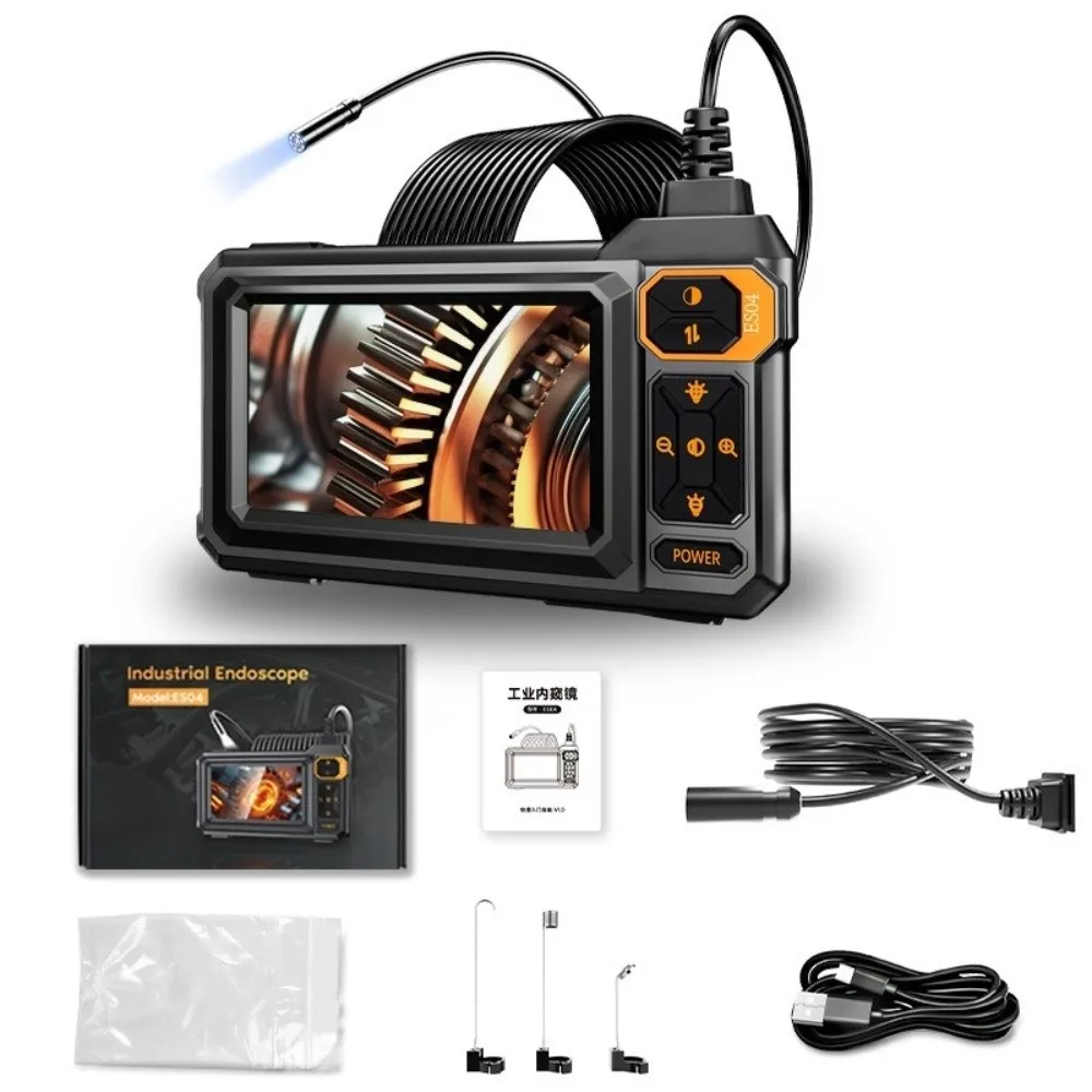 

4,3-дюймовая эндоскопическая камера IP67 1080P HD инспекционная камера с 8 регулируемыми светодиодными лампами 16,4 фута дренажный эндоскоп змея канализационные инструменты