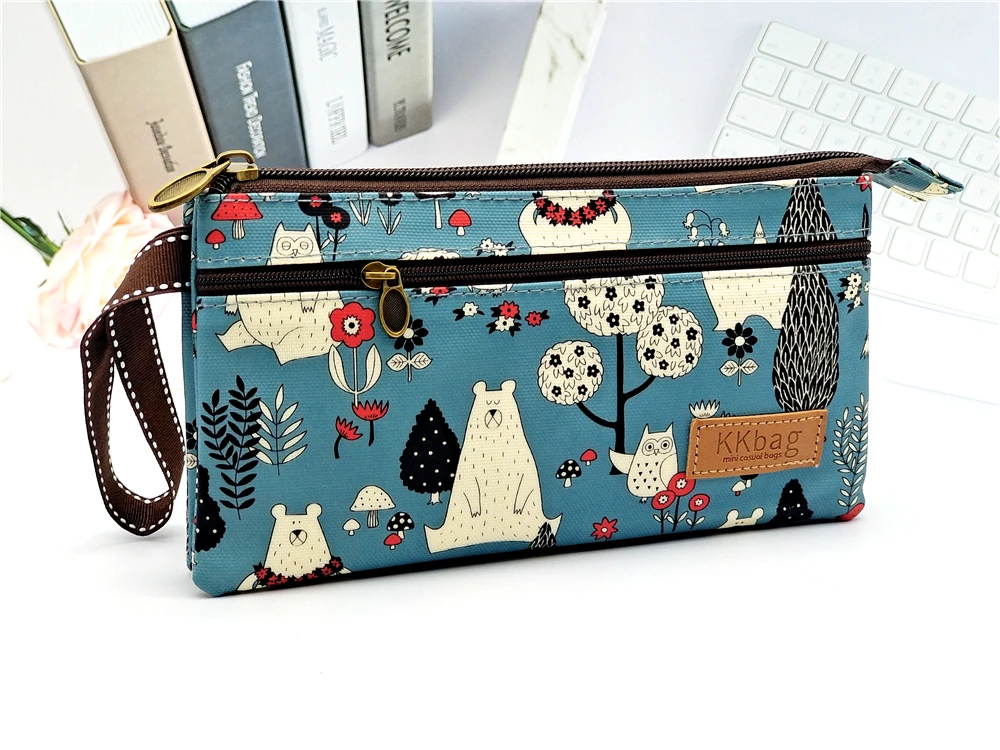Polyester Wasserdichte Damen Münztasche Damen Organizer Brieftasche Weibliche Telefon Geldbörse Geldbeutel Clutch Handtasche Carteira für Mädchen – Detail 19