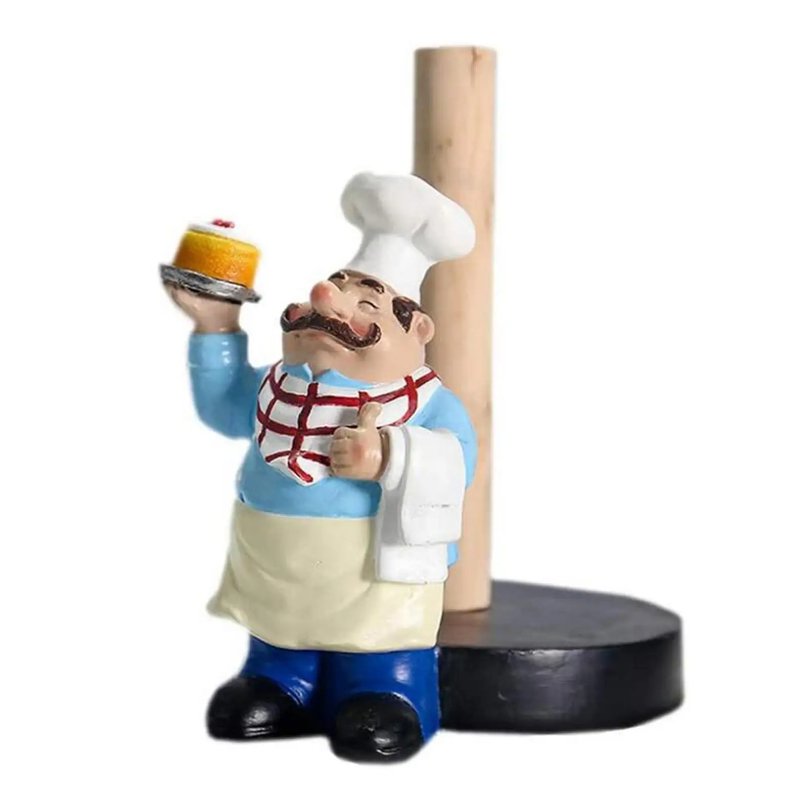 Chef Style Paper Towel Holder Kitchen Paper Storage Tissue Resin for Cafe Cake