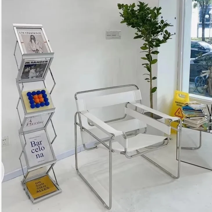 Modern Foldable Lightweight Portable Aluminum Alloy 5-Layer Magazine Literature Rack Book Brochure Holder Catalog Shelf for