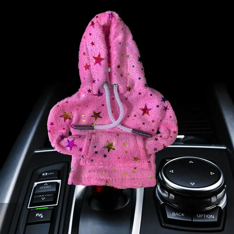 Hoodie Car Gear Shift Cover Universall Fashion Auto Gear Shift Knob Hoodie Manual Handle Car Gear Sweatshirt Change Lever Cover