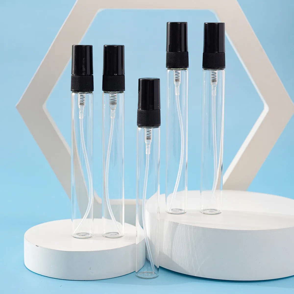 20 stücke 2 ml 3 ml 5 ml 10 ml Mini Tragbare Parfüm Flasche Spray Nachfüllbare Kosmetische Probe Glas abfüllung Leere Behälter – Detail 1