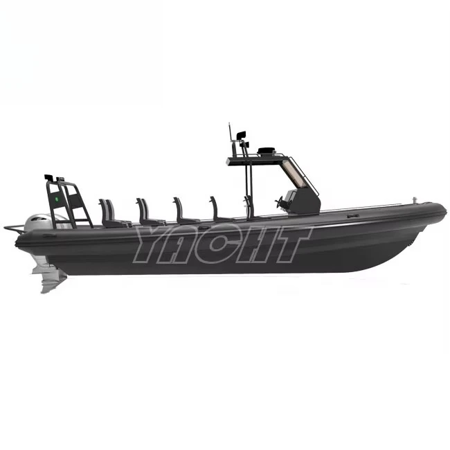 RHIB 860 الألومنيوم بدن RIB Orca Hypalon قوارب مطاطية قابلة للنفخ للبيع