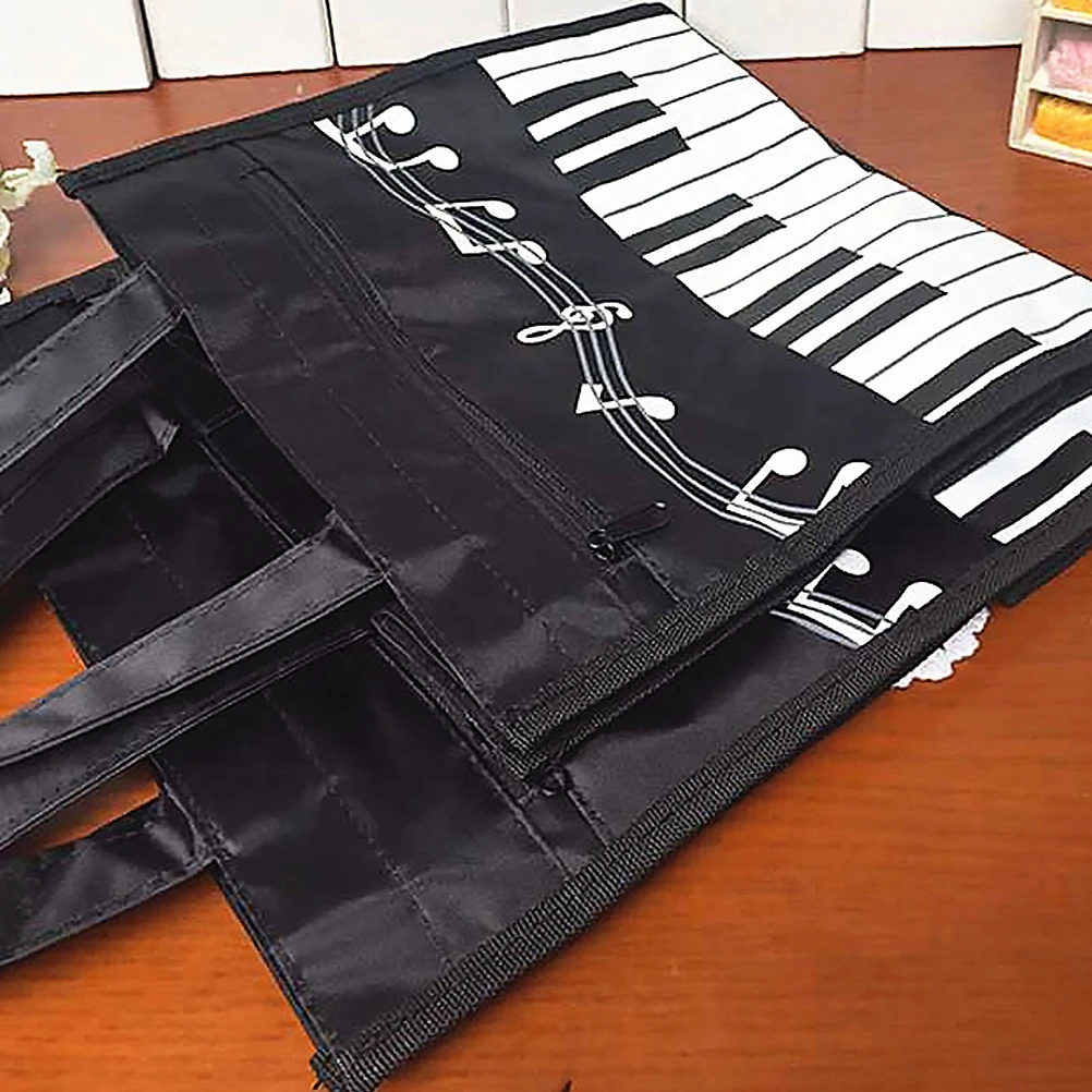 

Musical Bag Eco Friendly Lightweight Foldable Perfect for Shopping Travel Picnics Black School Stylish