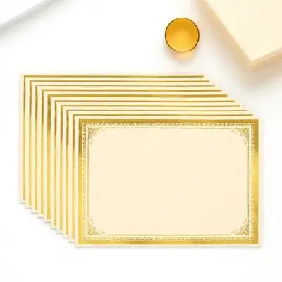 

10pcs Inner Paper Blank Diploma Certificate Paper For Printing Printable Award Certificates School Honor Certificate Supplies