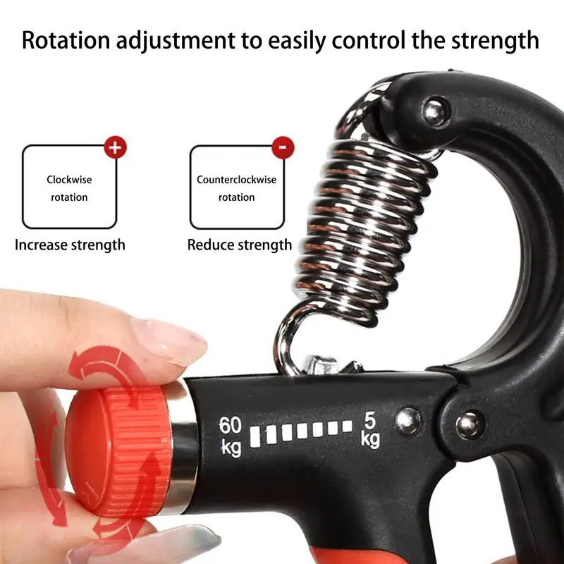 Grip Strength Trainer Hand Exerciser Adjustable Resistance Finger Strength Trainer Hand Exerciser For Muscle Building And Injury