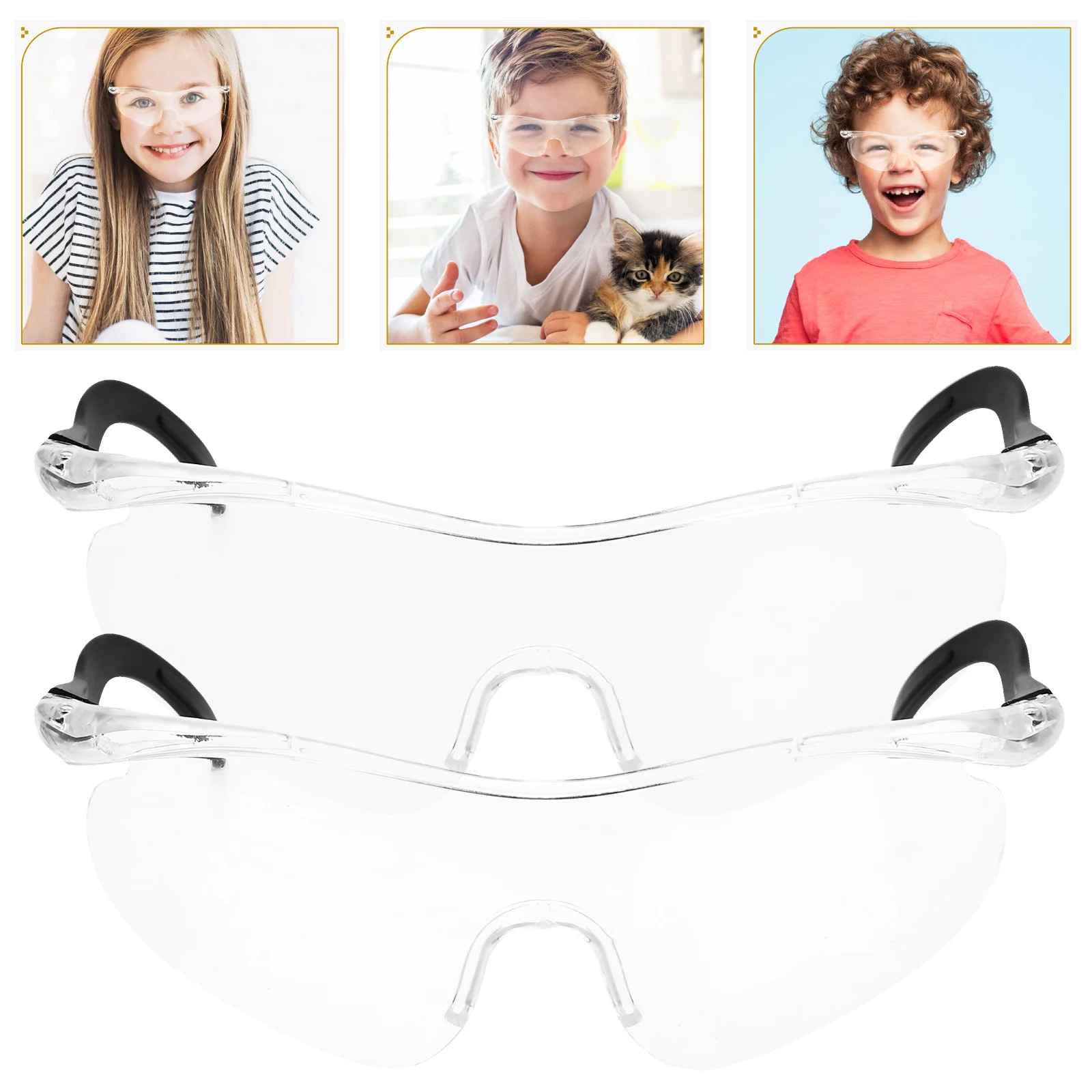 

4 Pcs Goggles Kids Toys for Toddlers Gafas De Seguridad Para Hombre Safe Glasses over Safety Outdoor Child