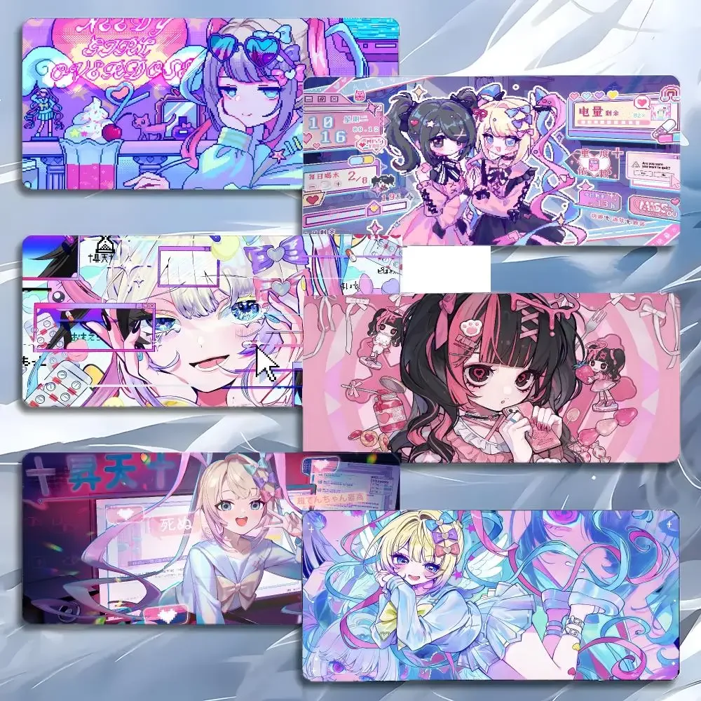 Game Simulation Needy Girl Overdose Mouse Pad Mousepad Large Gaming LockEdge Thickened PC Table Desk Mat