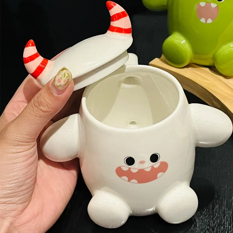 350ML Cute Little Devil Water Cup Creative Caneca Personality Monster Mug To Give Girls High Appearance Level Cups Birthday Gift