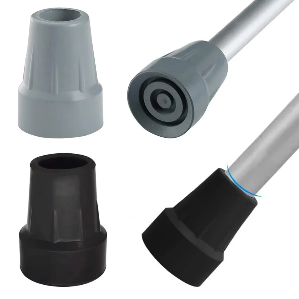 1 шт., черный/серый, 19 мм/22 мм, ножки для тростей, резиновая головка, аксессуары для костылей, сменные нескользящие резиновые наконечники для костылей для треккинга 1 шт., черный/серый, 19 мм/22 мм, ножки для тростей, резиновая головка, аксессуары для костылей, сменные нескользящие резиновые наконечники для костылей для треккинга