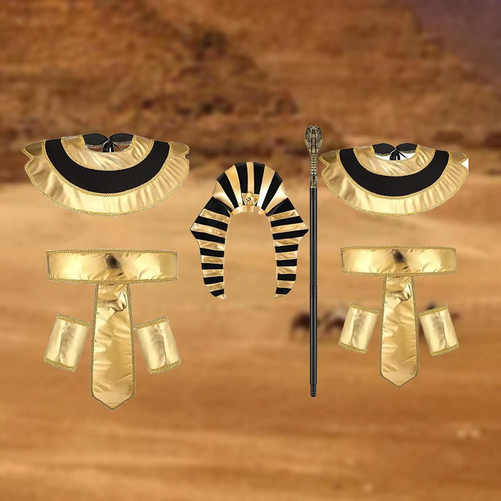 Volwassen Egyptische Kostuumaccessoires Rave Podiumvoorstelling Club Verjaardag Rollenspel Evenement Show Halloween Foto Rekwisieten Cosplay