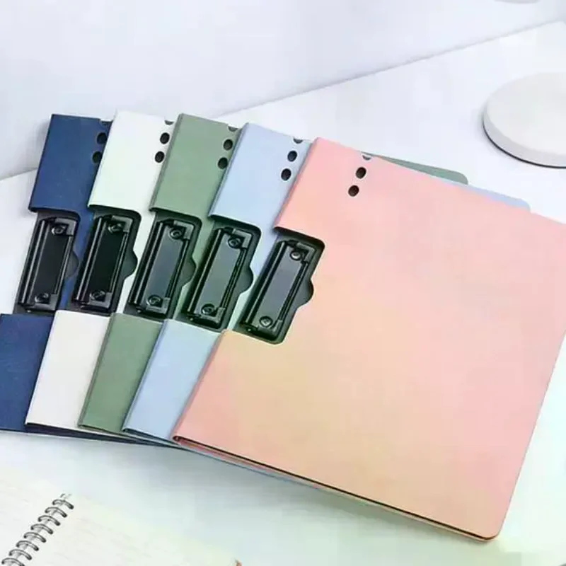 1PC A4 File Folder With Cover - Document Organizer Clipboard For Business & School, Office Stationery Supplies, Paper Holder