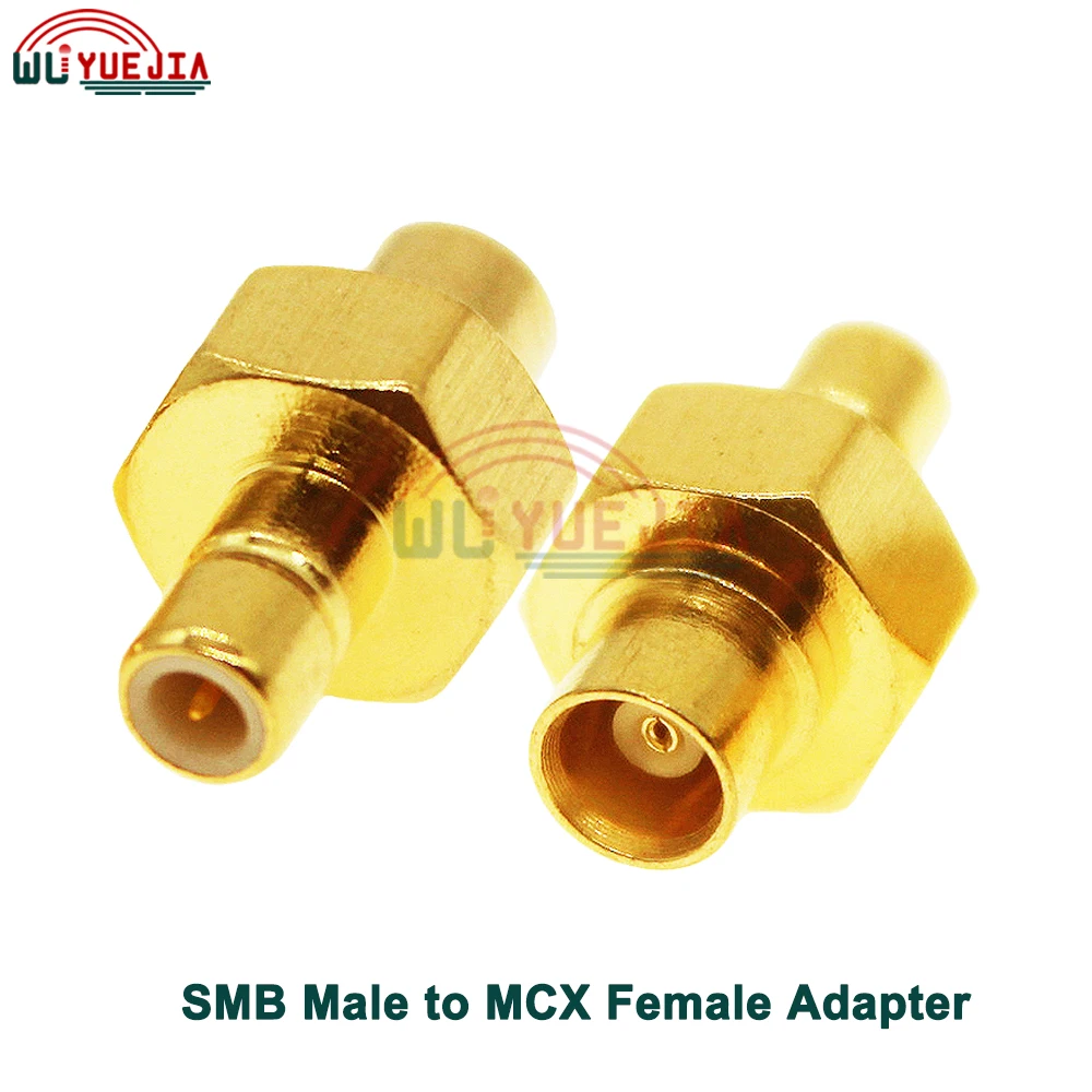 SMB to MCX RF Adapter SMB Male Plug to MCX Female Jack or MCX Male to SMB Female RF Coax Connector 50ohm Straight Gold Plated