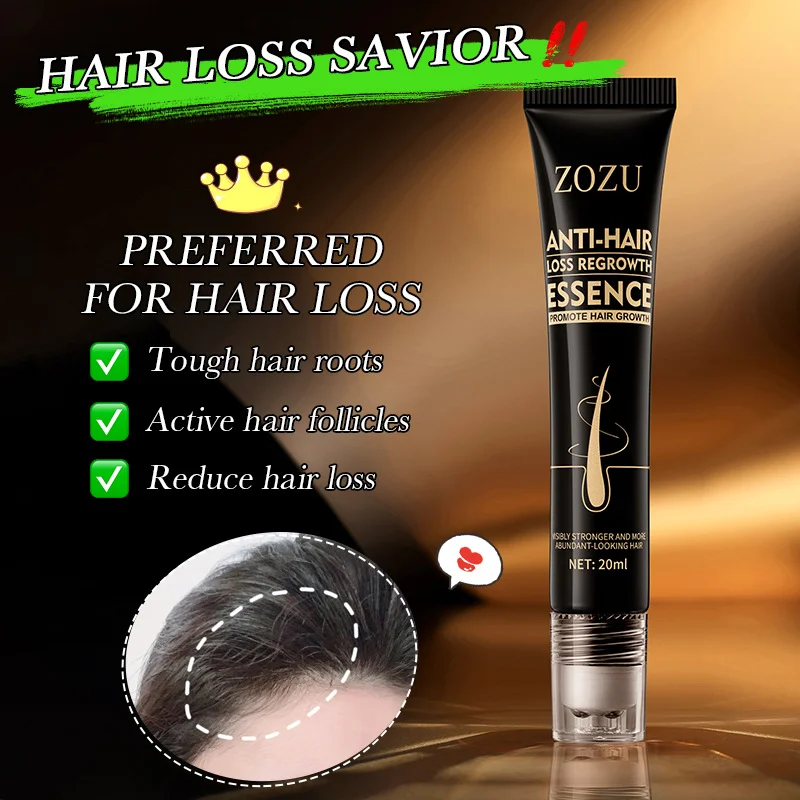 

Hair Growth Oil Rapid Growth, Hereditary & Postpartum Loss Solution, Seborrheic Relief, Hair Repair Products with Ball Bearings