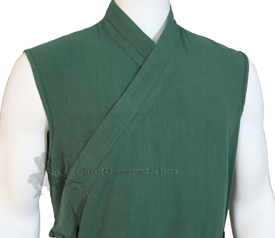 أكمام شاولين الراهب الكونغ فو رداء تاي تشي معطف الووشو فنون الدفاع عن النفس أعلى الجناح تشون الملابس تحتاج إلى قياساتك #2