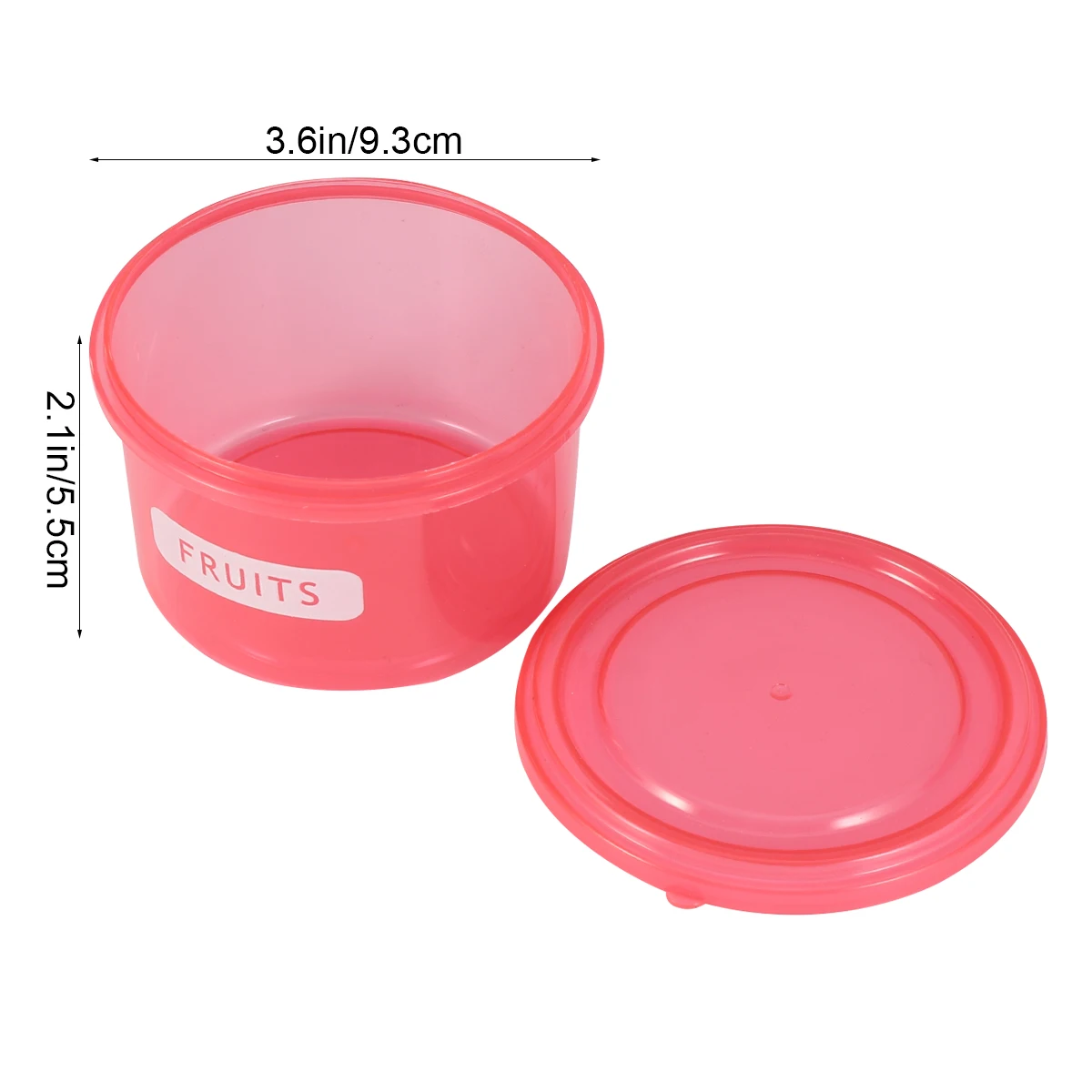 

7 pcs Diet Control Box Food Container Fresh-Keeping Case Fresh Portion Storage Kitchen Round Carrier Eco Friendly Healthy Gift