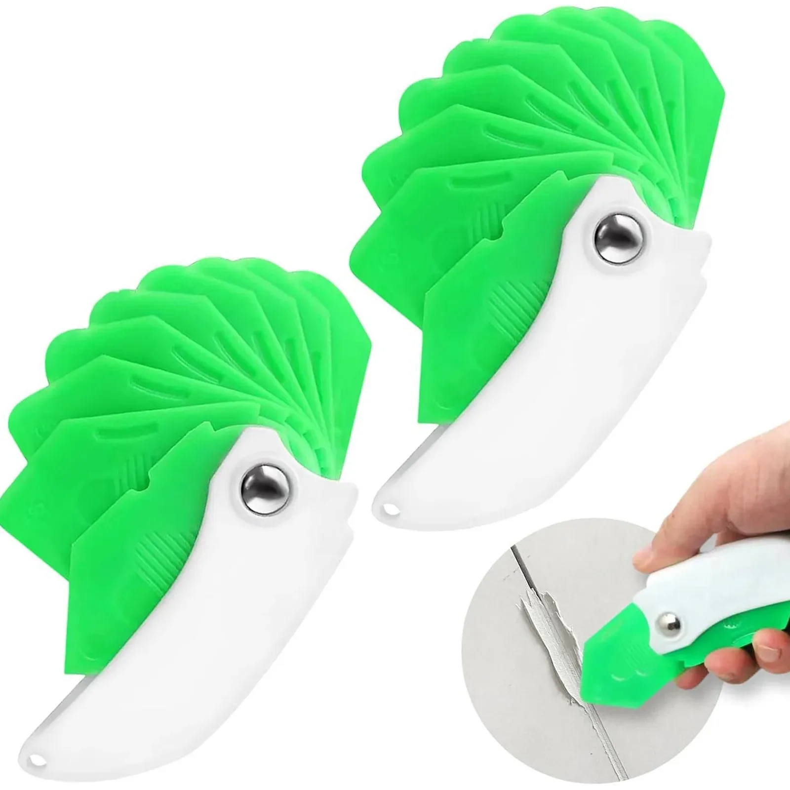 2Pcs Hardcover Durable Scraping Board Tool Accessory Non-stick Foldable Multi-functional Door Window Scraping Boards