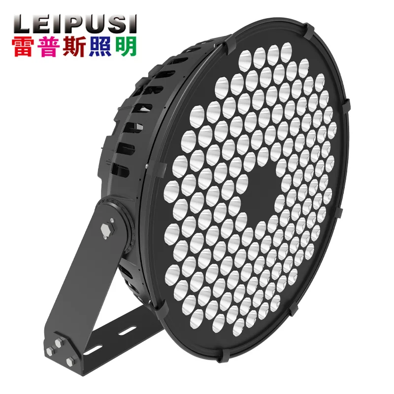 DMX512 new RGB projection light 500w600w round led stadium color high pole