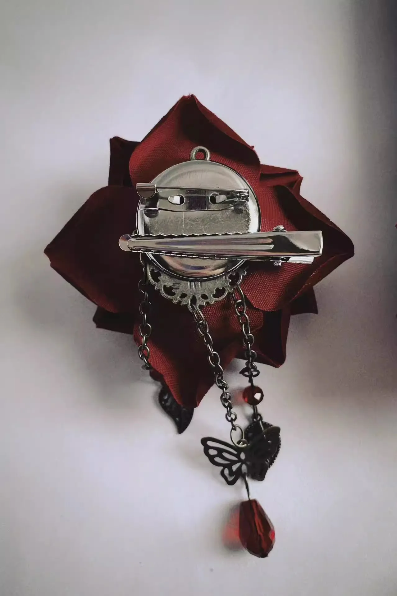 Original Lolita Subkultur Brosche JK Hot Girl Halloween Temperament Schmetterling Ohrringe Rose Blume Dark Gothic Rose Haarspange