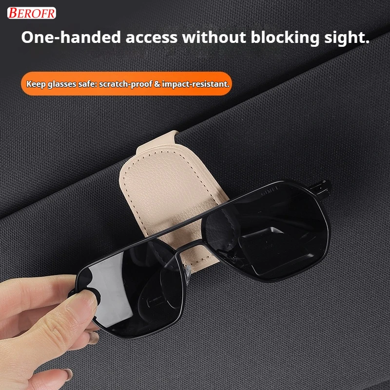 1PC Car Sun Visor Glasses Clips Interior Eyeglasses Storage Holder Compact Storage For JAC Refine S3 SOL Star Sharp Star Andure
