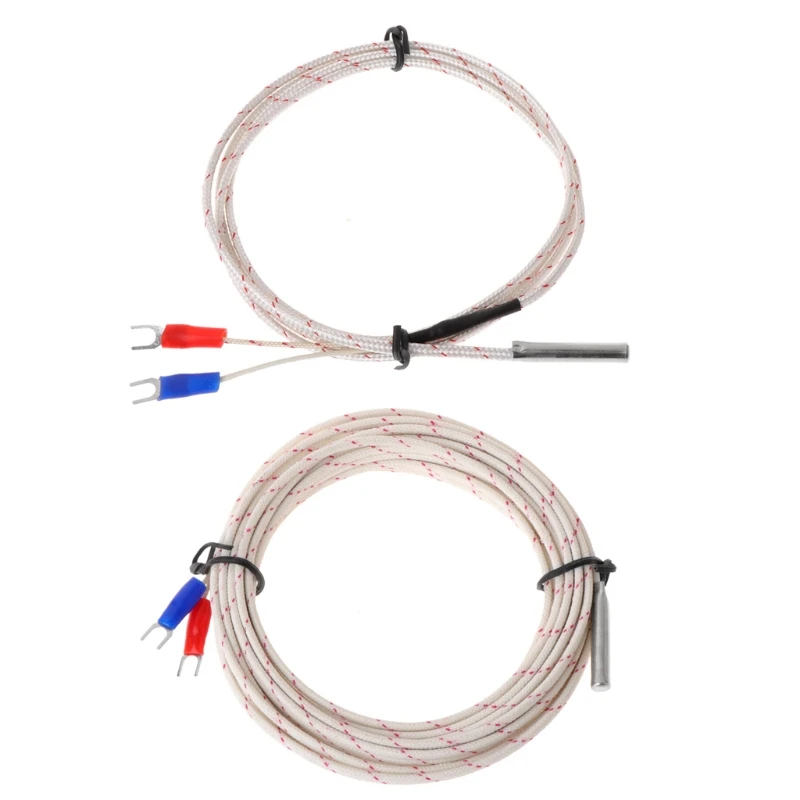 K-Type Thermocouple Probe 5x30mm 2-wires Temperature Sensors 5x30mm 1M 5M