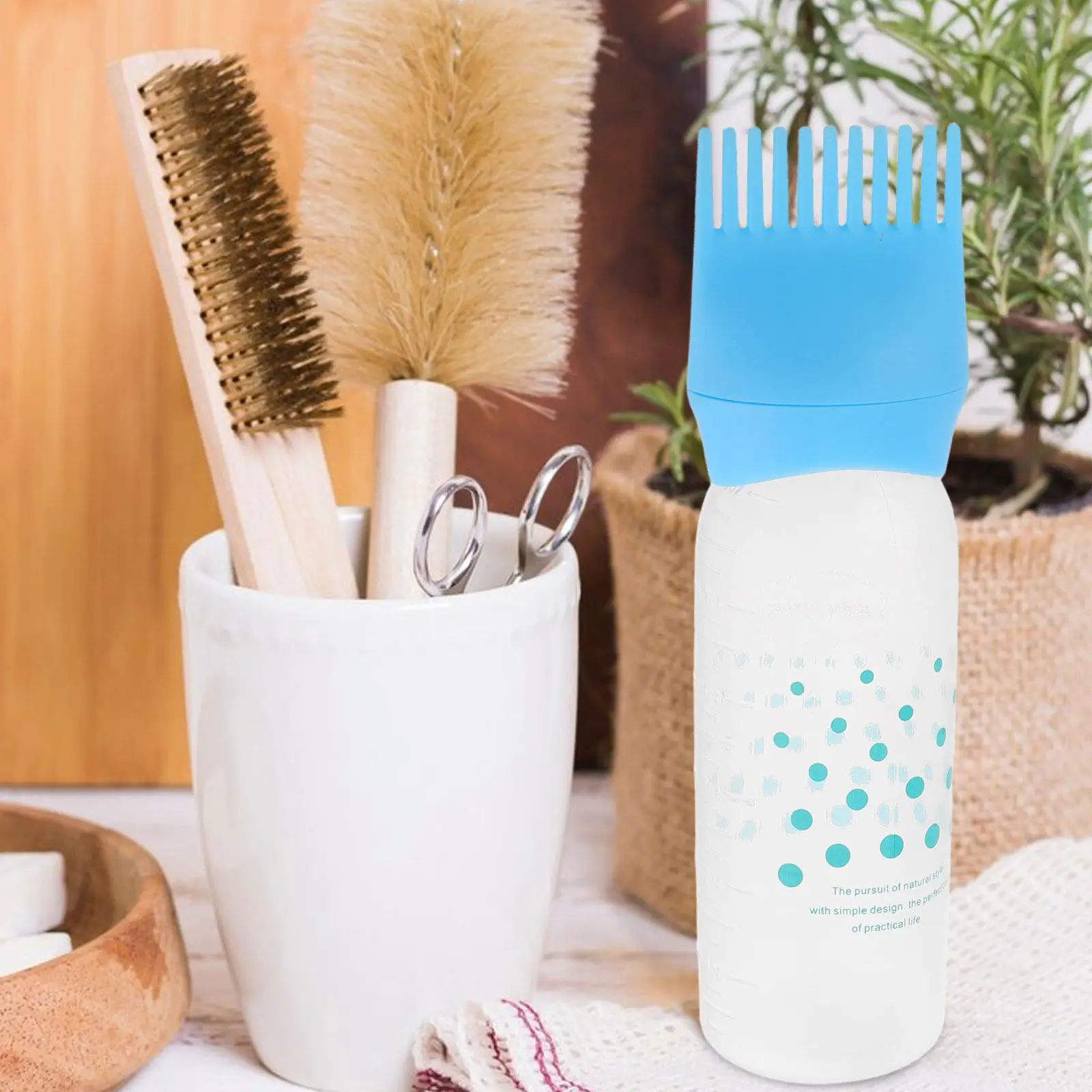 

Набор из 5 флаконов-аппликаторов для окрашивания волос с расческой для домашнего и салонного использования, универсальный, легкий, портативный инструмент для нанесения масла на волосы