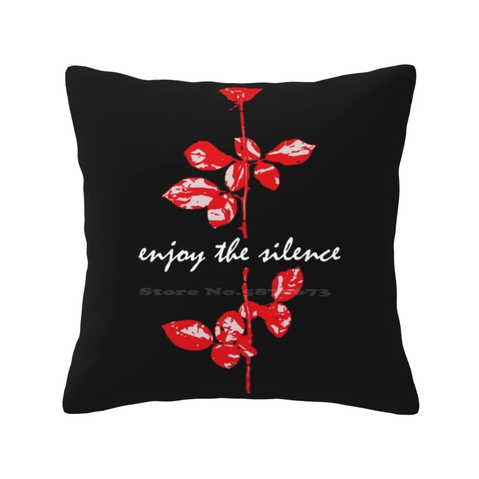 Enjoy The Silence Throw Cushion Pillow Cover Enjoy The Silence Dm Rose Devotees Song