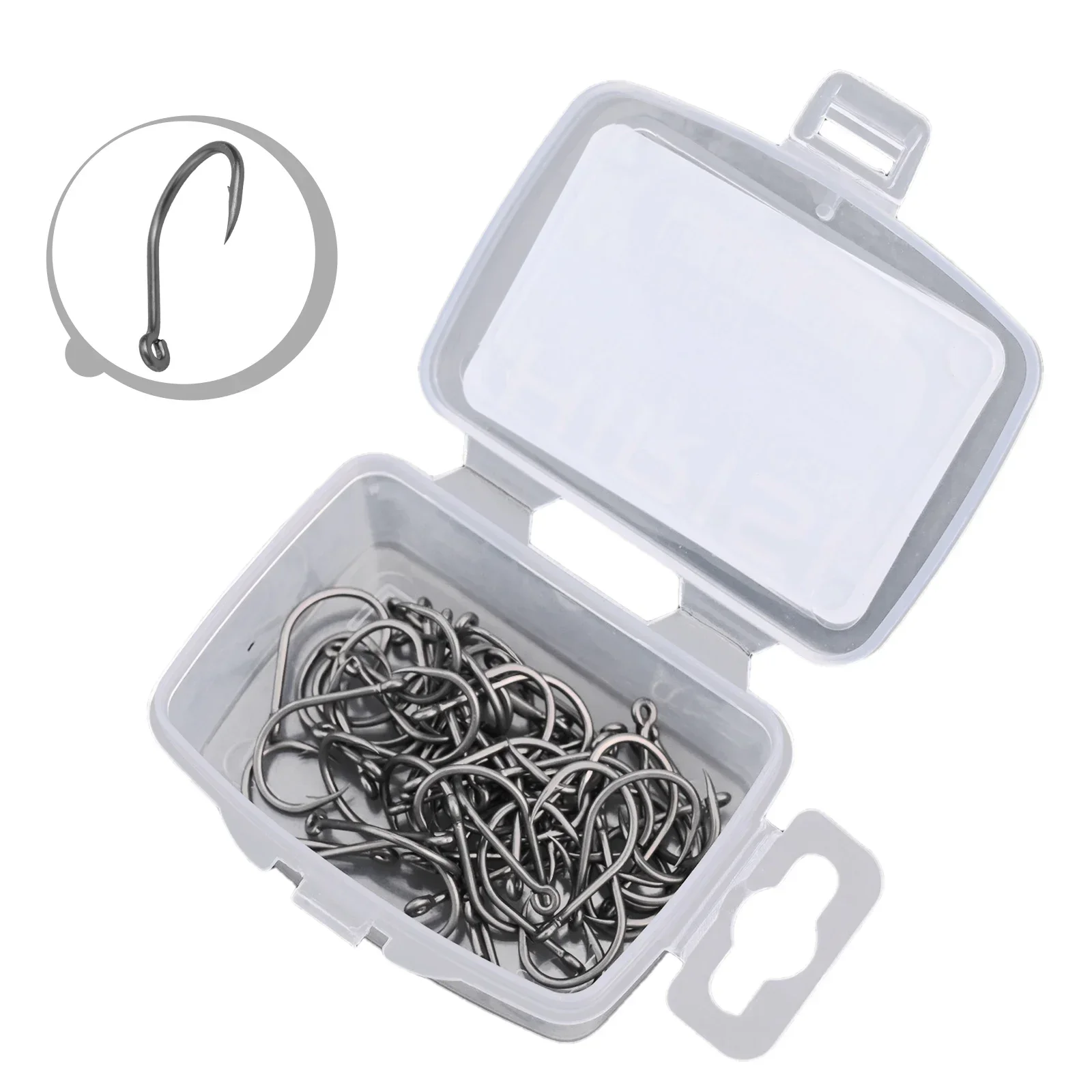 Barb Fishing Hooks Top Professional 2/4/6/8 50pcs Carp Rigs Fishhooks High Carbon Steel High Quality 50 Hooks/box