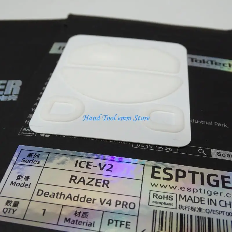 H37F Smooth Gliding PTFE Gaming Mouse Mouse Skates 0.8mm تم ترقيته مما يعزز انزلاق الماوس لـ Deathadder v4pro