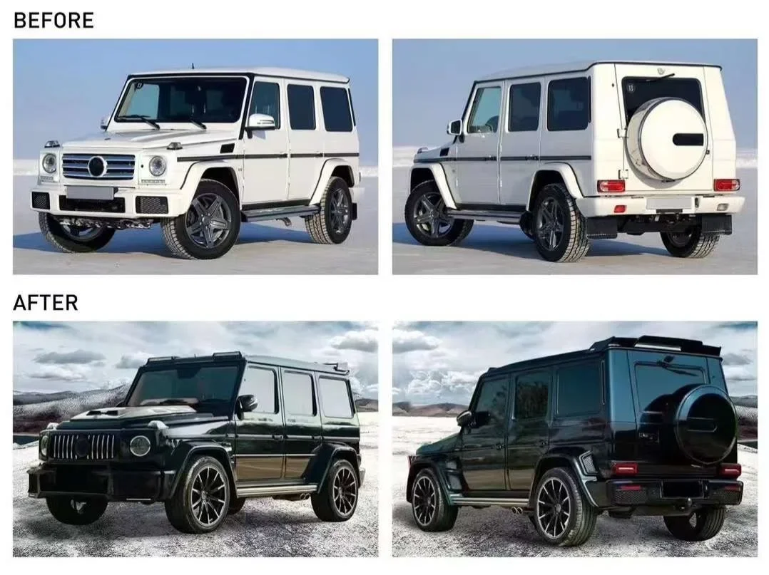 Car conversion body kit Old modified bodykit for Benz G W463 09-18 upgrade to W464 AMG 1:1 kit 2024 6.3 model