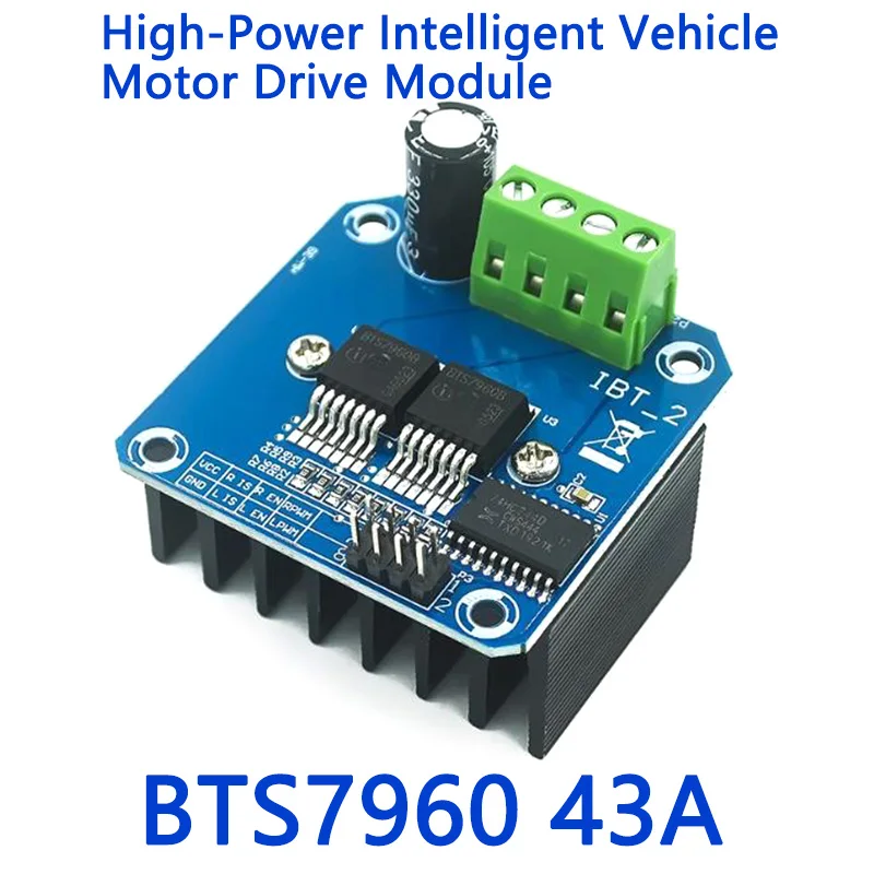 High-Power Intelligent Vehicle Motor Drive Module BTS7960 43AS Current-Limiting Control Semiconductor Refrigeration Drive