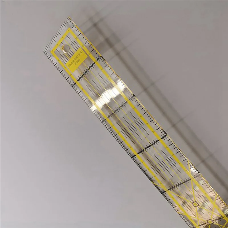 6 Pieces Acrylic Quilting Rulers Square Fabric Cutting Ruler With Clear Mark Quilting Ruler Ironing Ruler For Craft Easy Install