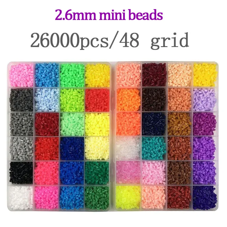 2.6mm 24/48colors Hama beads Education Iron beads PUPUKOU Beads 100% Quality Guarantee perler Fuse beads diy toy