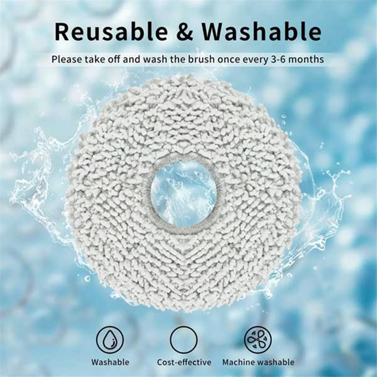 8 шт. подушечки для швабры, подходят для Dreame S10 S10 Pro, робот-пылесос, тканевые аксессуары для швабры, запасные части