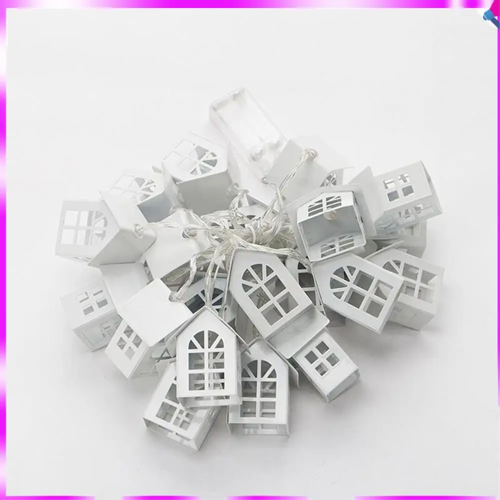 

N96R LED Garland Wood House String Light USB Fairy Indoor Lights Warm White