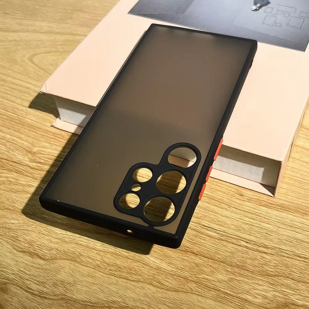 삼성 갤럭시 S25 S24 S23 S21 S20 FE S25 S24 S23 S22 울트라 S10 S9 플러스 노트 20 10용 충격 방지 무광 투명 케이스