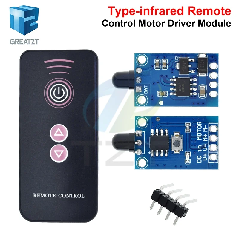 DC3-12V Wireless Forward/reverse PWM Speed Control Module Dc Brush Motor Driver Module With Self-lock Interlock Function