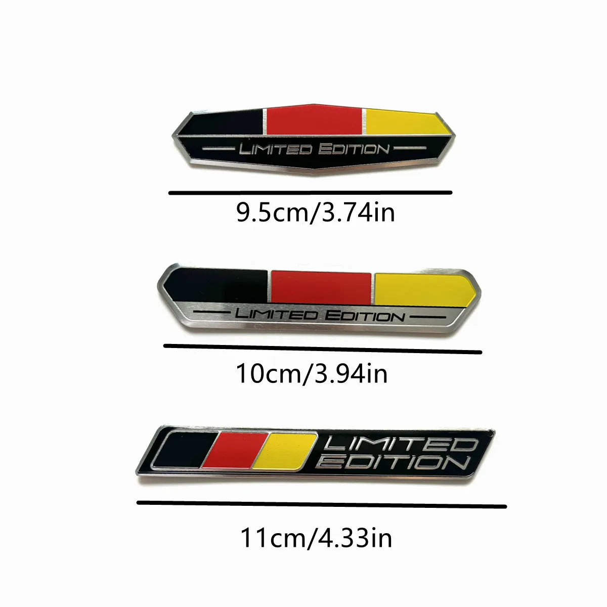 Limited Edition Germany National flag Aluminium Adhesive Emblem Rear Trunk Badge Fender Sticker Body Decal car emblem