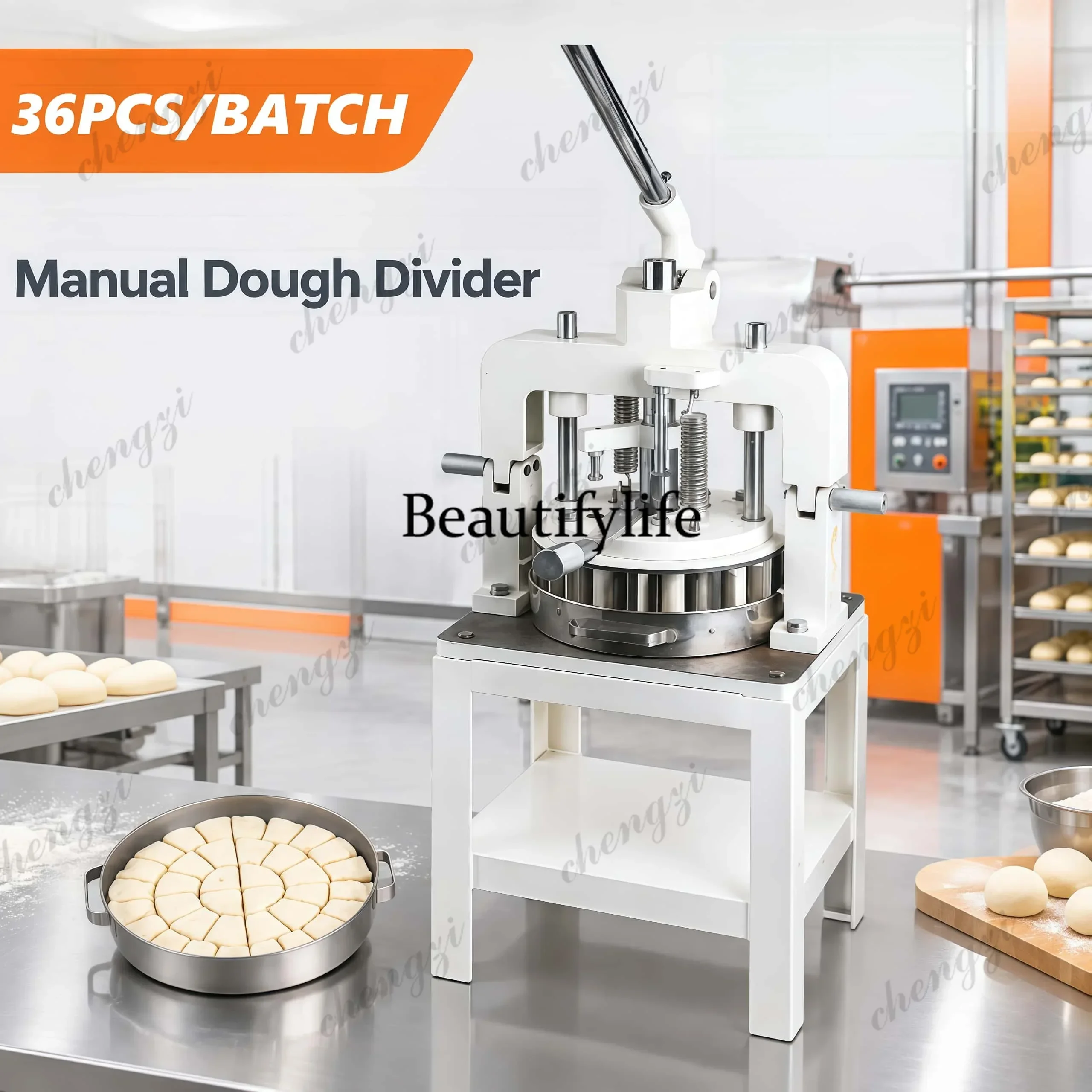 Vertical 36pcs 30-120g Manual Commercial Steamed Buns Dough Divider Cutting Machine For Bread Bakery Pizza