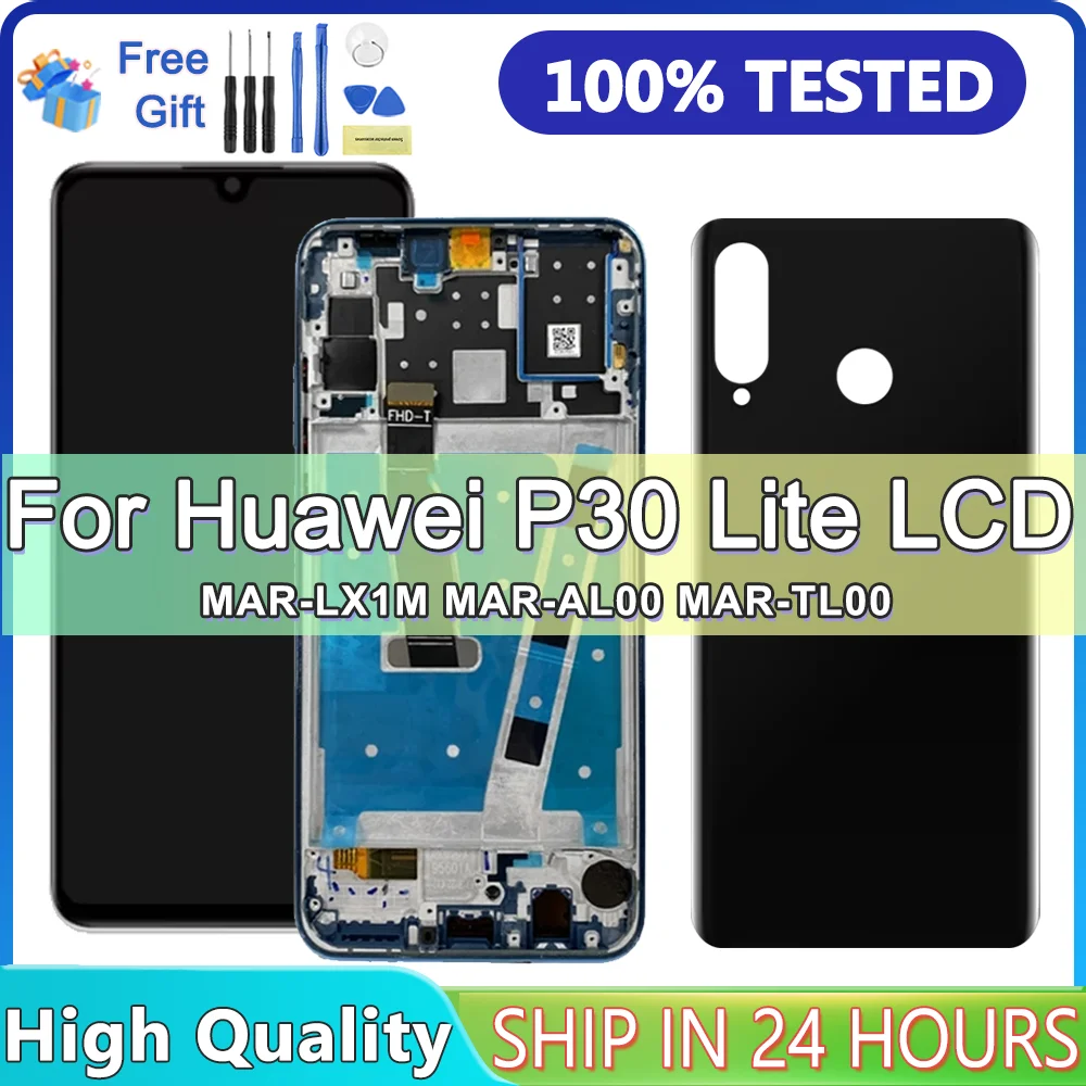 

High Quality LCD For HUAWEI P30 Lite LCD Display Touch Screen Digitizer Assembly For Huawei MAR-LX1 LCD Display