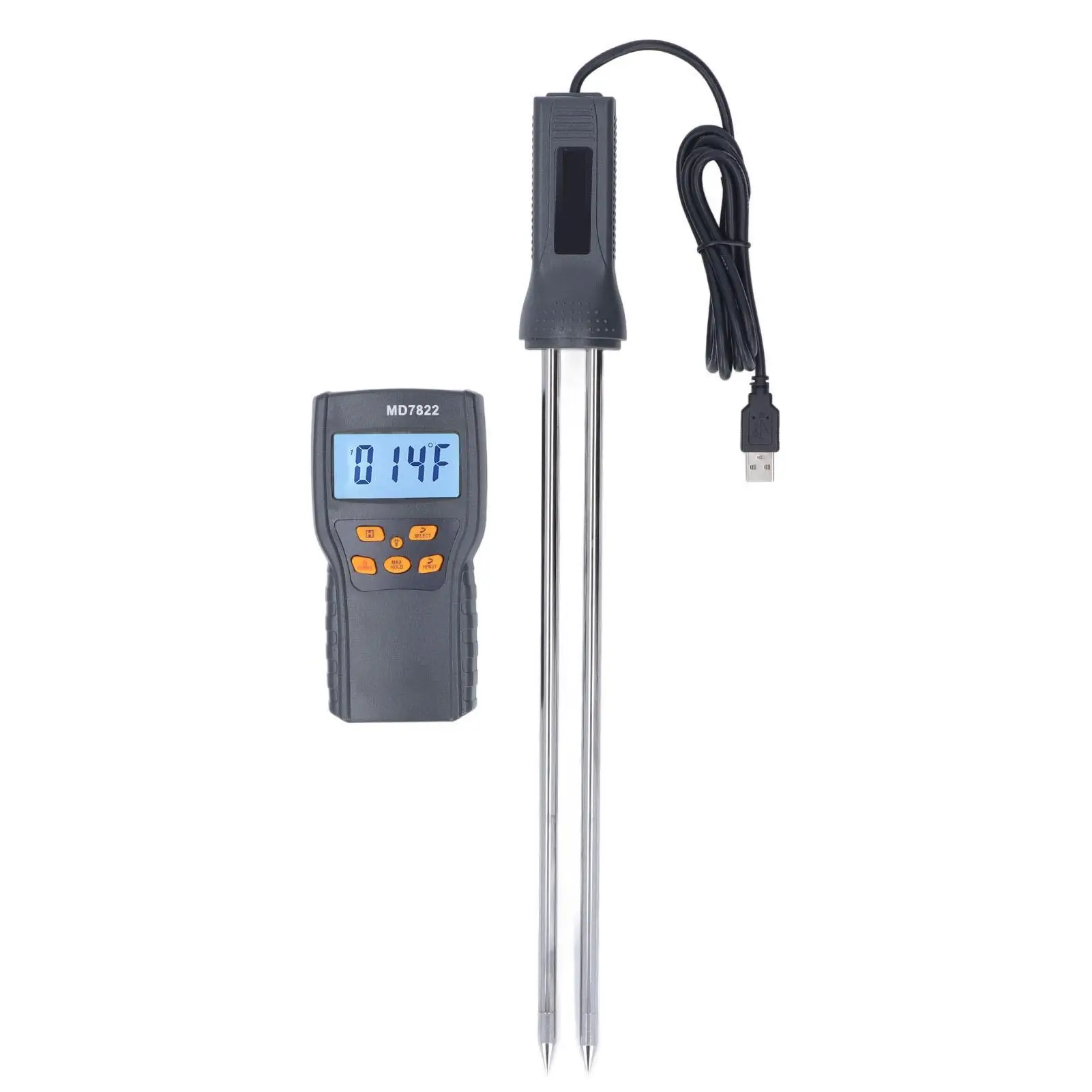 

Moisture Meter Portable Grain Water Content Analyzer LCD Digital Humidity Tester Sensor for Agriculture and Home Use