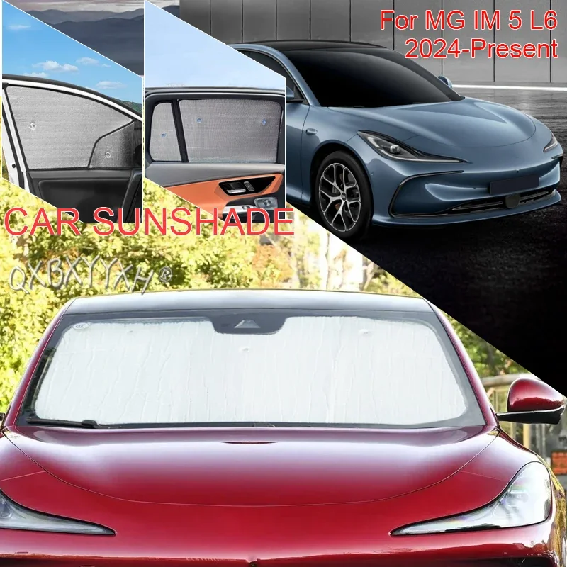 For MG IM 5 L6 2024-2027 Car Sun Shade Aluminum Foil Foldable Cover Auto Anti-UV Heat Insulation Windshield Sunshades Accessory
