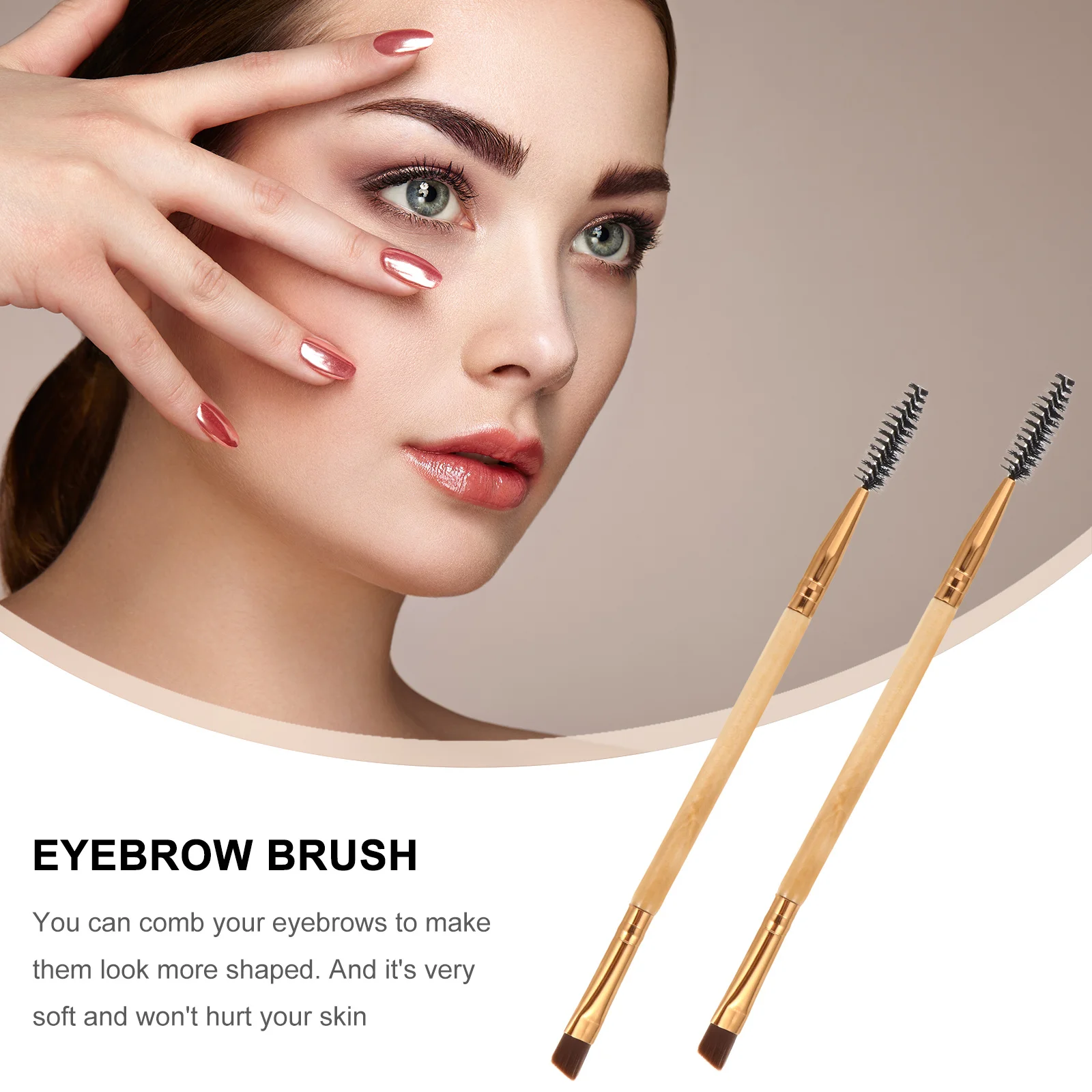 

6Pcs Eyebrow Brushes Angled Eye Brow Spoolie Set Multifunctional Makeup Tools Birthday Gift Eyebrow Angled Eye Brow
