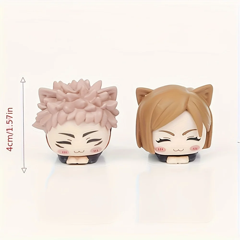 4 popular chibi anime character sleeping figurine ornaments for fans' collection, perfect Christmas and Halloween gifts