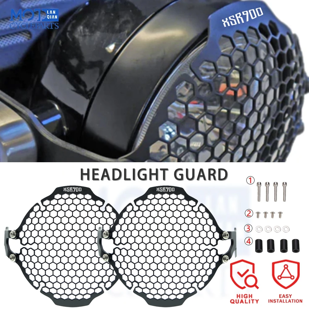 

For Yamaha XSR900 2016 2017 2018-2021 2020 Headlight Protector Guard XSR 900 Motorcycle Headlight Grill Cover Stainless Steel