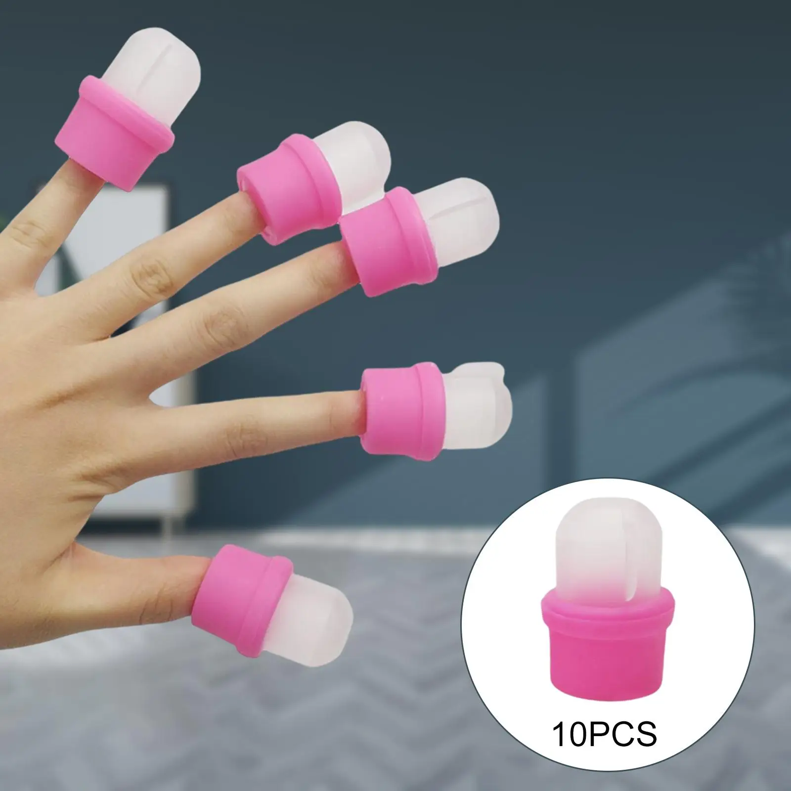 10 peças profissional prego polonês removedor clipes manicure ferramentas reutilizáveis plástico uv gel wrap cleaner remoção de unha