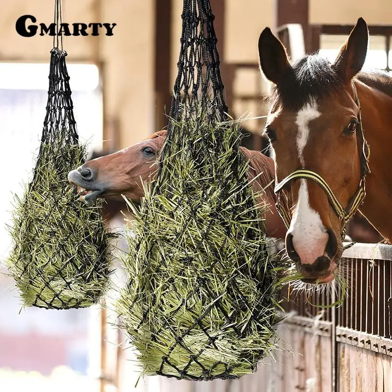 1Pc Haylage Net Durable Horse Care Products Small Holed Hay Net Haynet Equipment Slow Feed Hay Feeder Net Bags For Horse