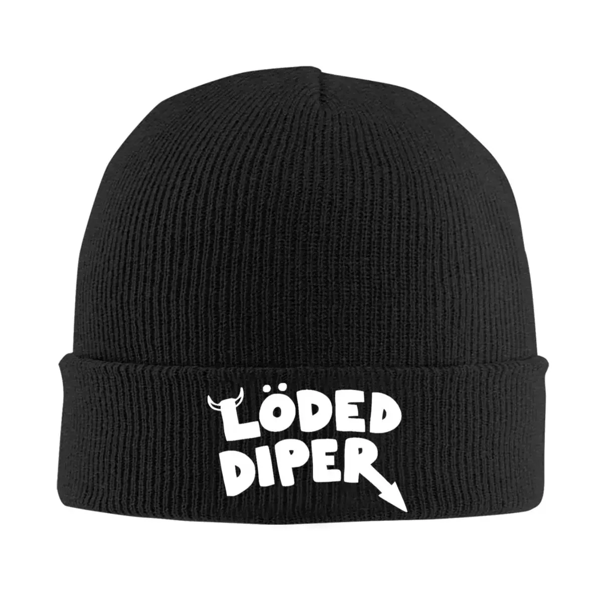 Loded Diper Knitted Caps for Women Men Beanie Autumn Winter Hat Diary of a Wimpy Kid Casual Melon Cap